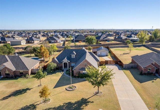 drone / aerial view featuring a residential view