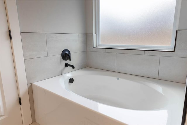 bathroom featuring a bathing tub