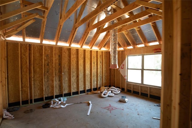 view of attic