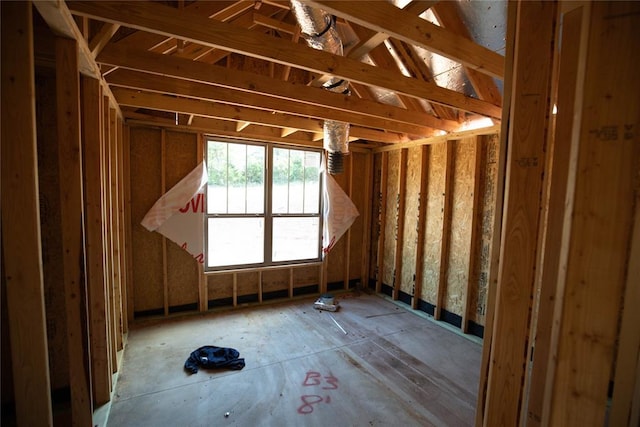 view of attic