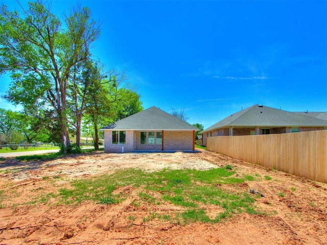101 W 3rd St, Arcadia, OK 73007 - back of property featuring fence