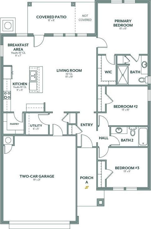 3400 Piney River Dr, Yukon, OK 73099 - floor plan