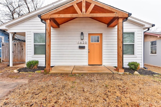 view of entrance to property