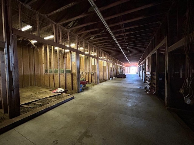 view of horse barn