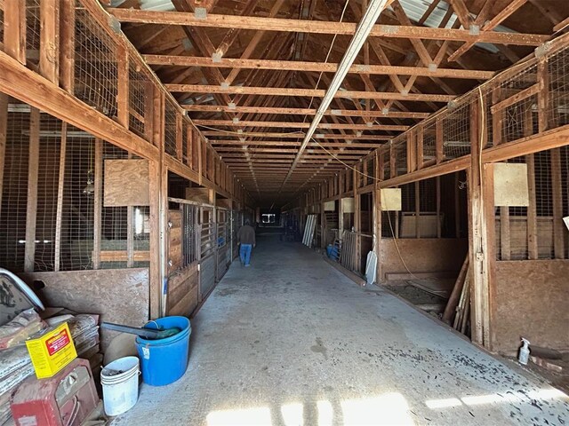 view of horse barn