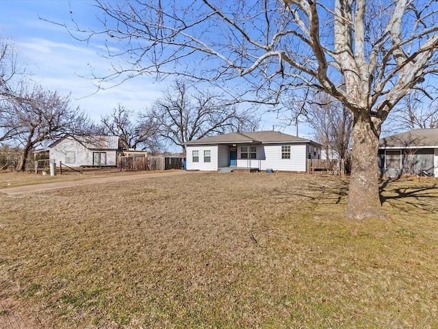 exterior space featuring a yard