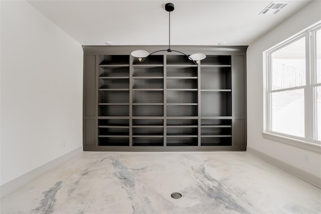 view of unfurnished dining area