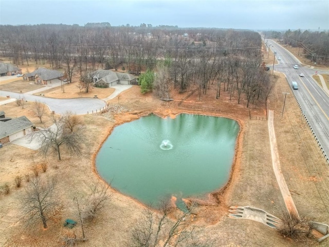 view of swimming pool featuring a water view