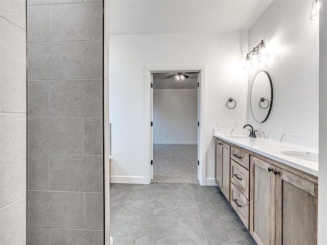 bathroom with vanity