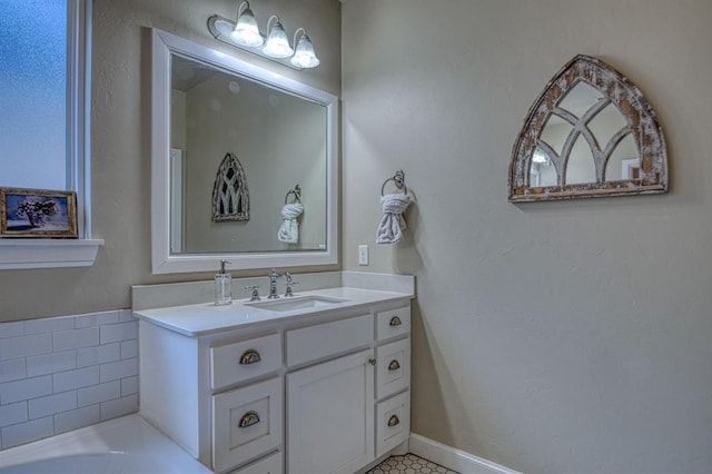 bathroom with vanity