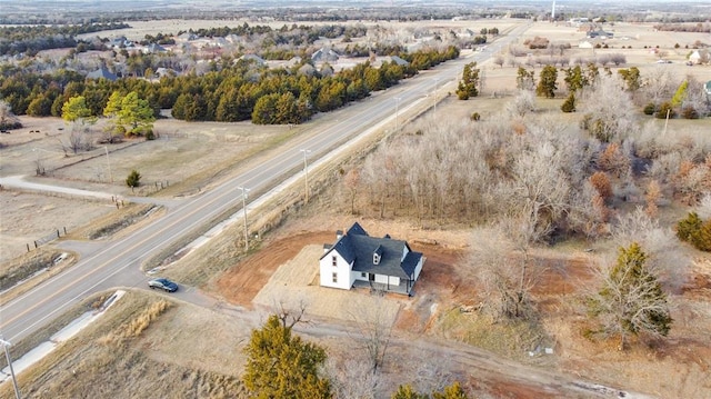 bird's eye view featuring a rural view