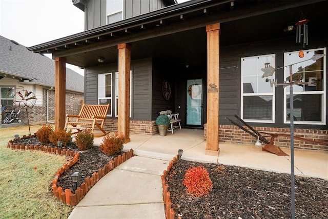 view of patio with covered porch