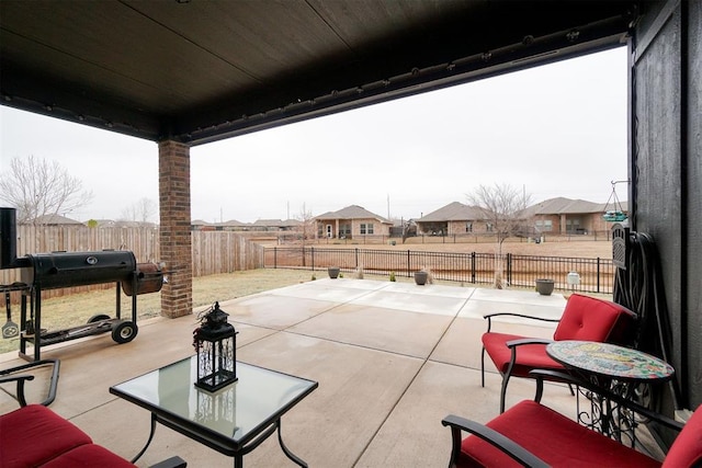 view of patio / terrace with grilling area