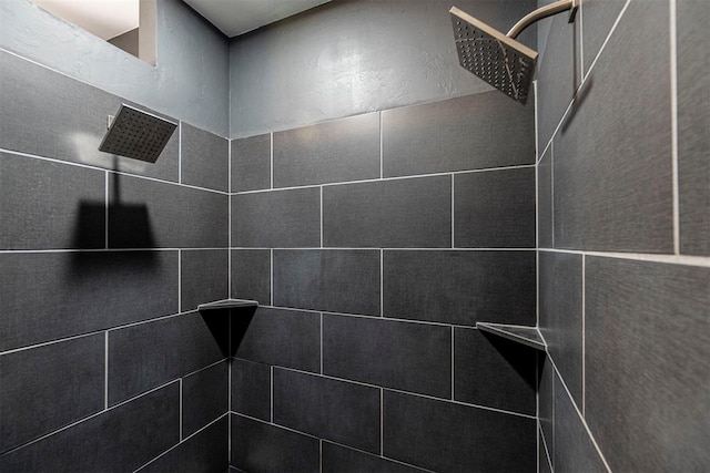 room details with tiled shower