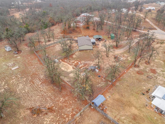 drone / aerial view with a rural view