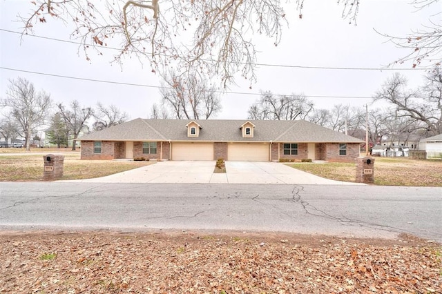 ranch-style home with a garage