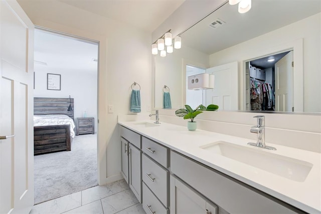 bathroom with vanity