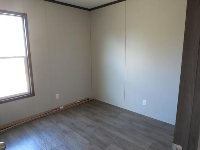 empty room featuring hardwood / wood-style floors