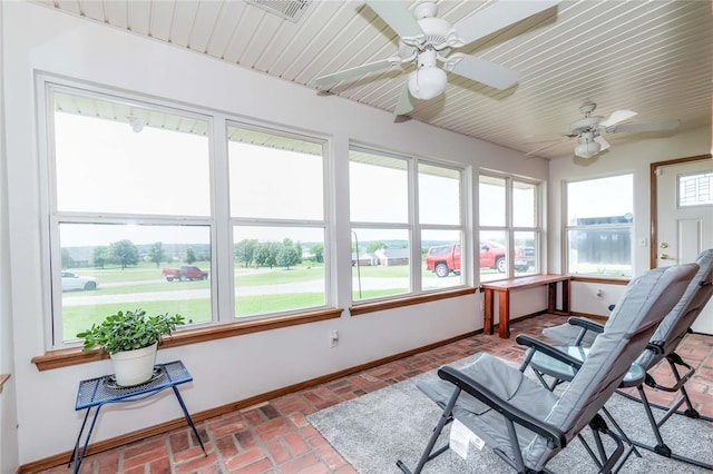 view of sunroom / solarium