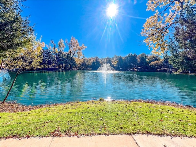 view of water feature