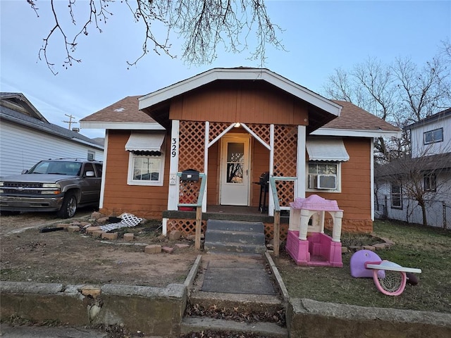 view of bungalow-style home