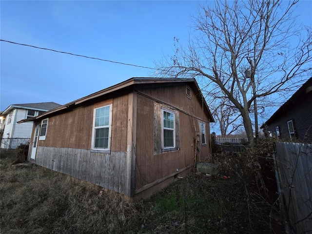 view of side of property