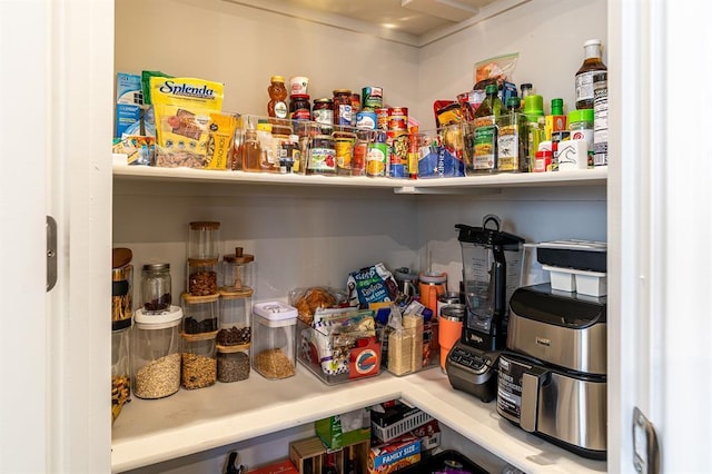 view of pantry