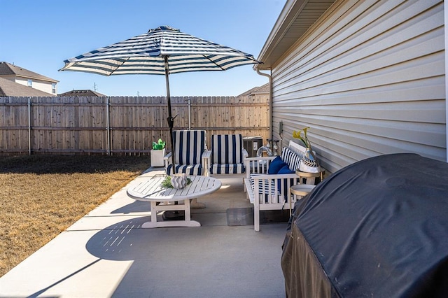 view of patio / terrace with grilling area