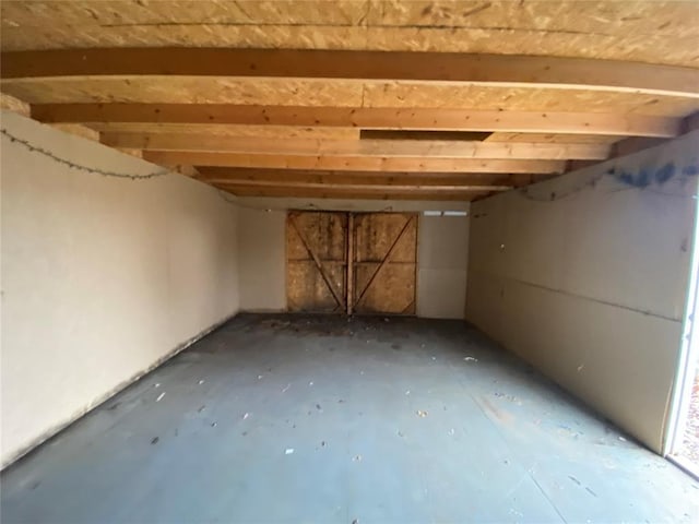 view of basement