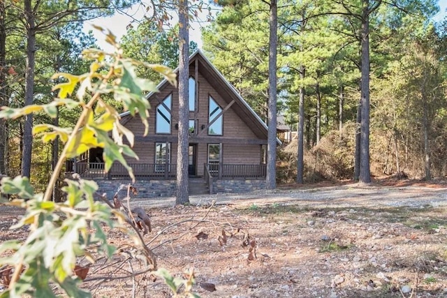 view of back of property