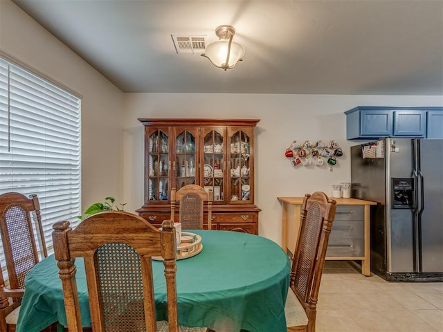 view of tiled dining room