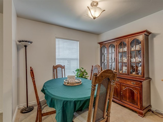 view of dining room