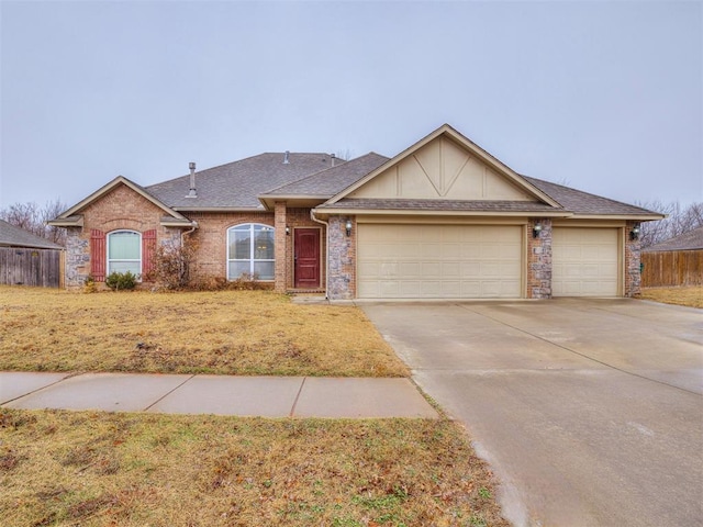 ranch-style house with a garage