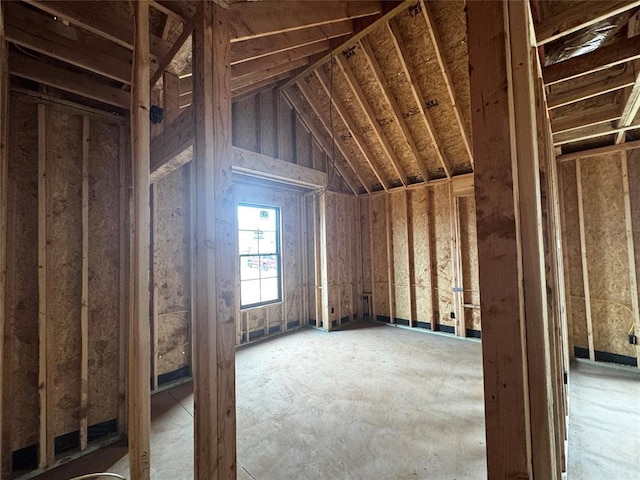 view of attic