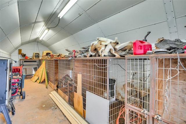 view of storage room