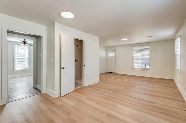 interior space featuring light hardwood / wood-style flooring