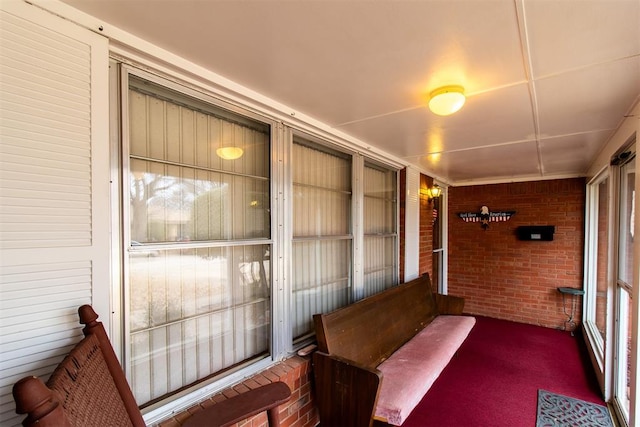 view of sunroom