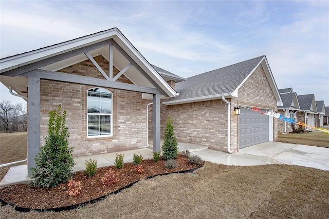 ranch-style home with a garage