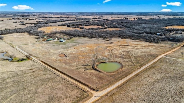 bird's eye view featuring a rural view