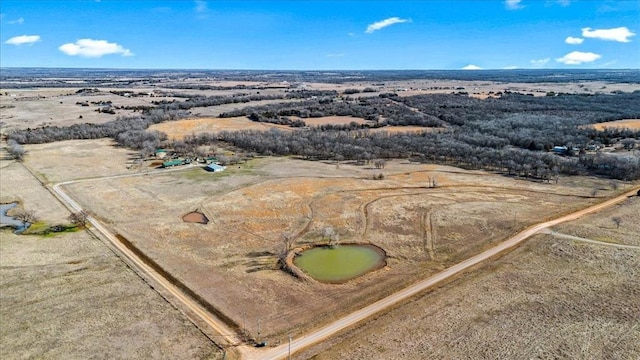 bird's eye view featuring a rural view