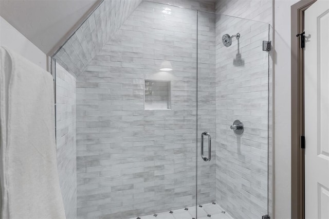 bathroom with an enclosed shower