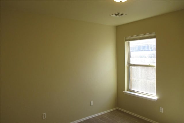 view of carpeted empty room