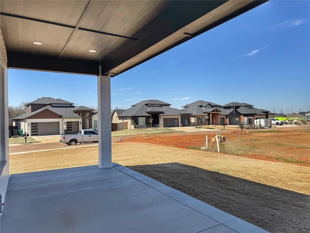 7225 NW 154th St, Edmond, OK 73013 - view of patio with a residential view