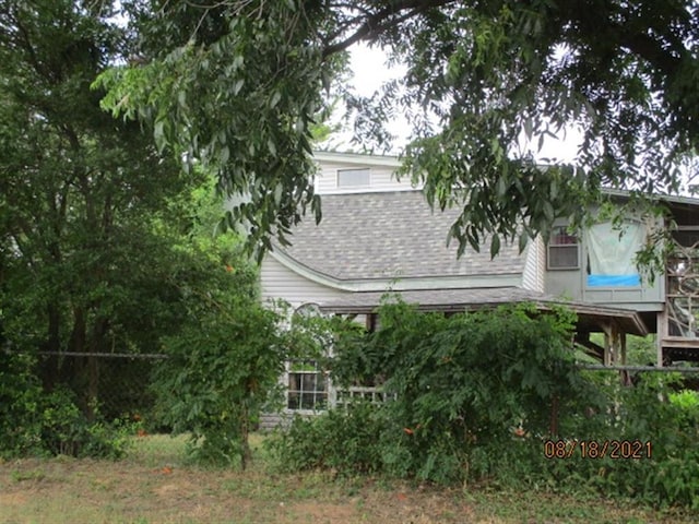 view of rear view of property