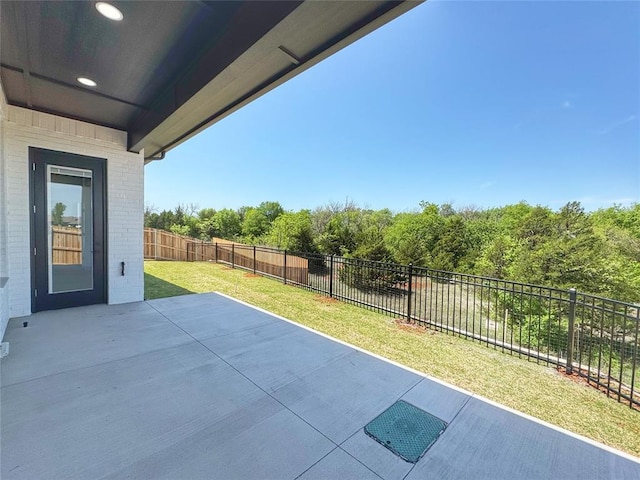 15521 Aparados Way, Edmond, OK 73013 - view of patio with a fenced backyard