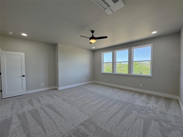 15521 Aparados Way, Edmond, OK 73013 - unfurnished room featuring recessed lighting, baseboards, and carpet