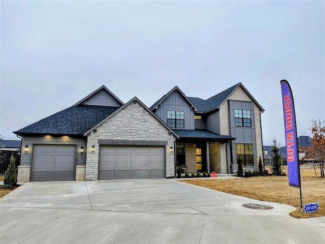 view of front of house featuring a garage