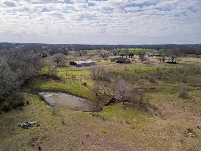 aerial view featuring a rural view