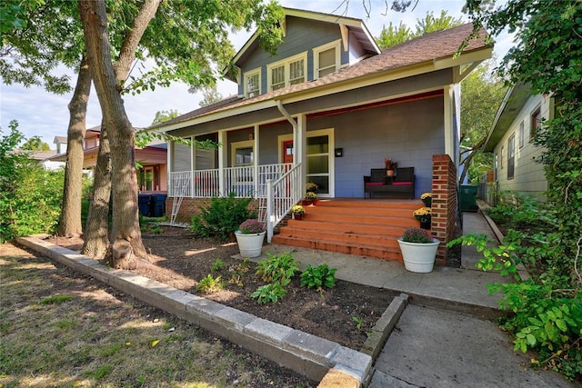 view of front of house with a porch