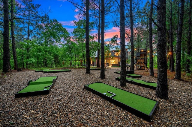 1194 Camp Ranch Rd, Broken Bow, OK 74728 - view of community with an area to practice putting